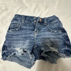 Distressed Denim Shorts